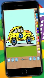 Magic Cars Coloring Book Game screenshot 1