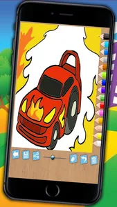 Magic Cars Coloring Book Game screenshot 3