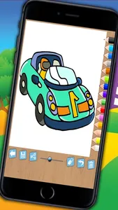 Magic Cars Coloring Book Game screenshot 4