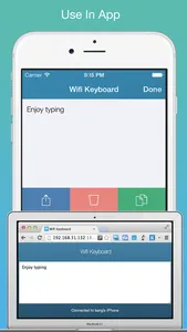 Wifi Keyboard - Connect your keyboard to iPhone/iPad with Wifi screenshot 1