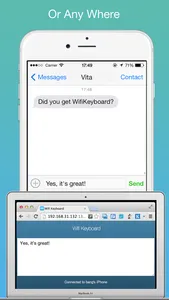 Wifi Keyboard - Connect your keyboard to iPhone/iPad with Wifi screenshot 2