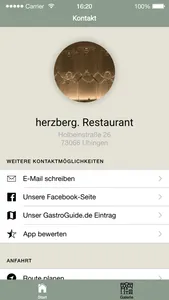 herzberg. Restaurant screenshot 2