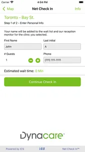 Dynacare - Net Check In screenshot 1