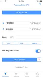 AddressBook GPS screenshot 0