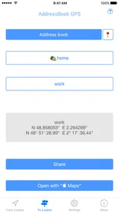 AddressBook GPS screenshot 1