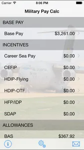 Military Pay Calc screenshot 0