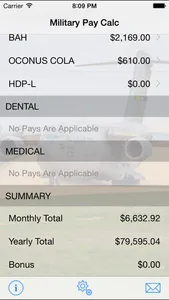 Military Pay Calc screenshot 1