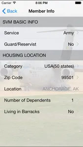 Military Pay Calc screenshot 2