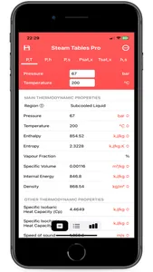 Steam Tables Pro screenshot 0