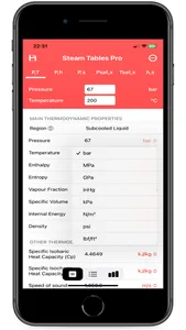 Steam Tables Pro screenshot 2