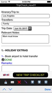 Easy Trip Checklist screenshot 0