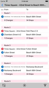 New York Subway Route Planner screenshot 1