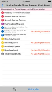 New York Subway Route Planner screenshot 2