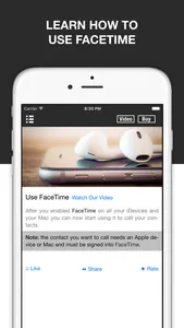 Guide for Facetime & Facetime Audio screenshot 2