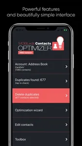 Contacts Optimizer Pro screenshot 0