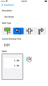 RoadWatch MultiSplit Stopwatch screenshot 2