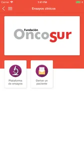 Fundación Oncosur screenshot 2