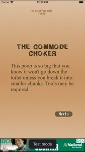 The Great Poop List screenshot 0