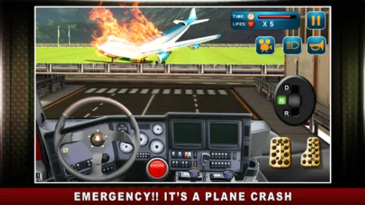 Airport Rescue Truck Simulators – Great airfield virtual driving skills in a realistic 3D traffic environment screenshot 0