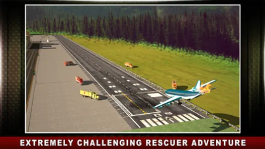 Airport Rescue Truck Simulators – Great airfield virtual driving skills in a realistic 3D traffic environment screenshot 2