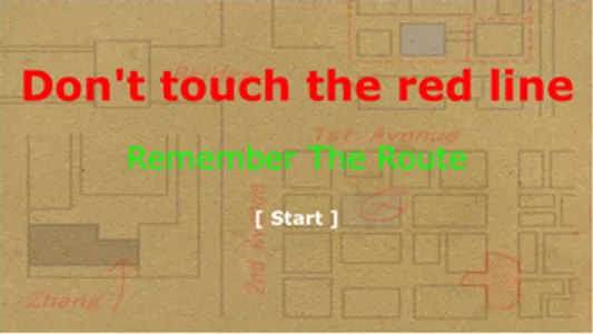 Don't touch red line-Avoid red line, Remember the route screenshot 1