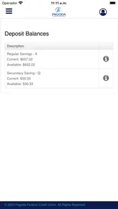 Pagoda FCU Mobile Banking screenshot 1