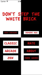 Don't Step The White Brick - Classic Edition screenshot 0