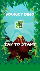 Bouncy Dino Hop - The Best of Dinosaur Games with Only One Life screenshot 0