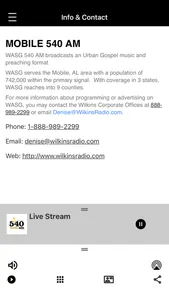 WASG AM 540 Radio screenshot 2