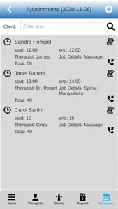 Massage Scheduling Software screenshot 5