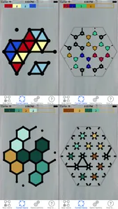 Dots & Boxes - with Triangles & Hexagons, Coins & Strings screenshot 3