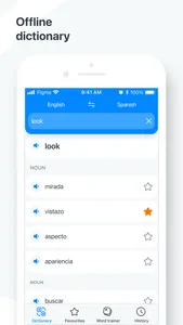 Spanish−English dictionary screenshot 0