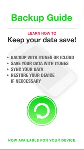 Backup Guide for iPhone & iTunes - Learn how to transfer & recover your data & sms screenshot 0