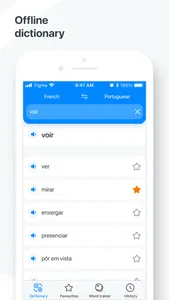 Portuguese−French dictionary screenshot 0