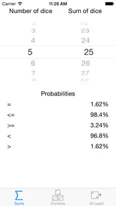 Dice Probability screenshot 1