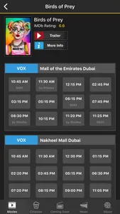 UAE Cinema Showtimes - Lite screenshot 1