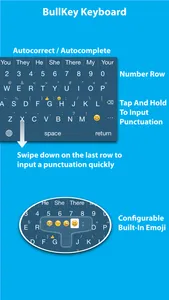 BullKey - Convenient keyboard with number row screenshot 1