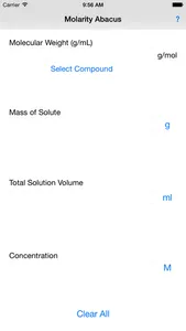 Molarity Abacus screenshot 0