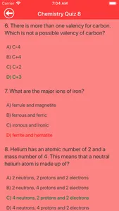 College Chemistry Quiz screenshot 5