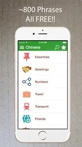 Learn Chinese Phrasebook Pro + screenshot 0