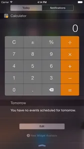 Calculator Widget for Notification Center screenshot 0