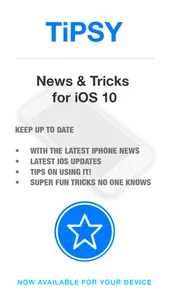 Tipsy - News & Tricks for iOS 8 & 10 screenshot 0