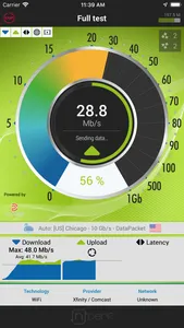 nPerf internet speed test screenshot 0