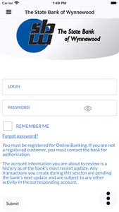 SBW Mobile Banking screenshot 0