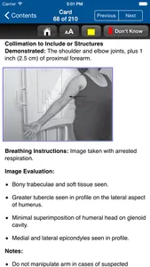 Radiographic Positioning Cards screenshot 2