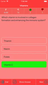 Human Nutrition Quizzes screenshot 2