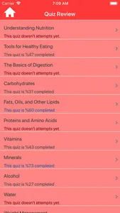 Human Nutrition Quizzes screenshot 5