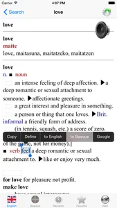 English Basque best dictionary translate - Ingelesa Euskaraz hiztegi onena itzultzailea screenshot 2