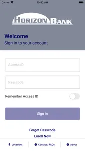 Horizon Bank NE Mobile screenshot 1