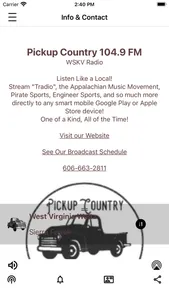 Pickup Country 104.9 FM WSKV screenshot 2